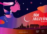 Oficjalny plakat Nocy Muzeów 2026 w Poznaniu — 16 maja, nocmuzeow.poznan.pl