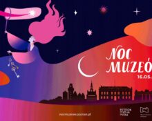 Oficjalny plakat Nocy Muzeów 2026 w Poznaniu — 16 maja, nocmuzeow.poznan.pl